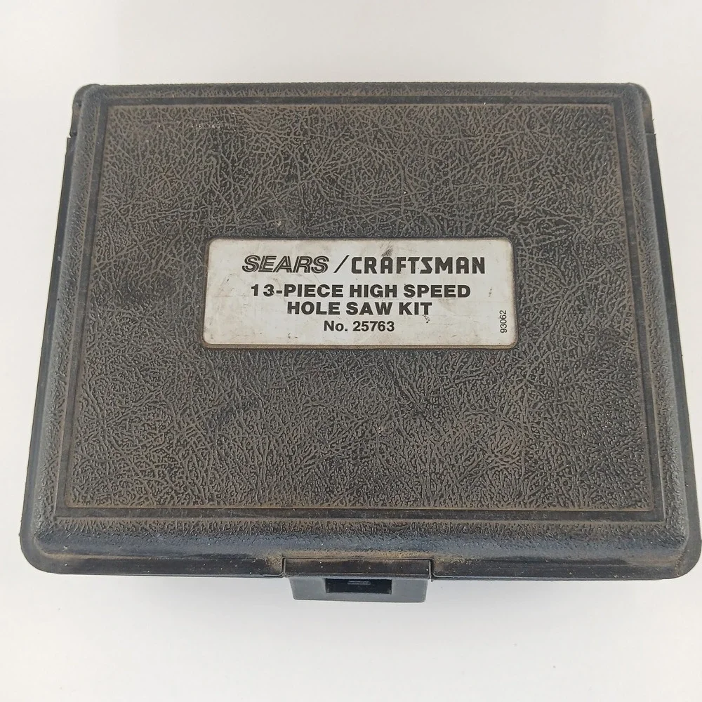 Sears Craftsman 13 Piece High Speed Hole Saw Kit #25763 In Case 93062
